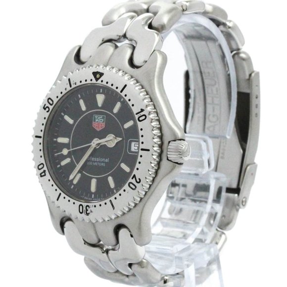 Polished TAG HEUER Sel Professional 200M Steel Quartz Mens Watch WG1118 BF573230 - Picture 2 of 8